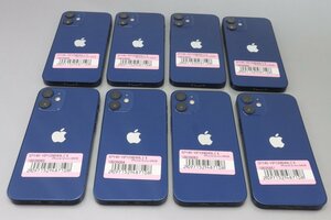 【要確認】 Apple iPhone12 mini 64GB Blue 計8台セット A2398 3H478J/A ■Y!mobile★Joshin(ジャンク)3695【1円開始・送料無料】