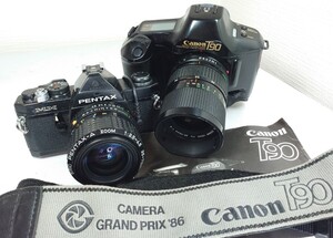 【リサイクル】 Canon T90 pentax MX フィルムカメラ レンズ付き ジャンク品 1円スタート売り切り 昭和ビンテージカメラ 骨董品 カメラ