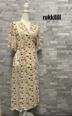 ルッキリル rukkilill VINTAGE FLOWER ガウンワンピース