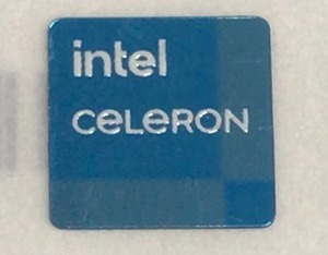 ■新品・未使用 ■10枚セット 【intel ceLeRON】エンブレムシール【9*9㎜】送料無料・追跡サービス付き☆P069