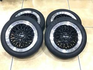 ■美品 シュタイナー STENER FTX アルミホイール ノーマルタイヤ セット 165/55R15 2023年 4穴 PCD100 +45 ■