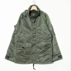 USA製 ALPHA INDUSTRIES ミリタリージャケット ナイロンカーキ