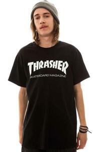 Thrasher (スラッシャー) JP Tシャツ Mag Logo T-Shirt Black ブラック (XXL) スケボー SKATE SK8 スケートボード