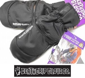 【新品】25 DEATHGRIP GLOVE WEREWOLF MITTS - XLサイズ - BLACK 正規品 ハンドアウト 本革 スノーボード ミトン グローブ HAND OUT