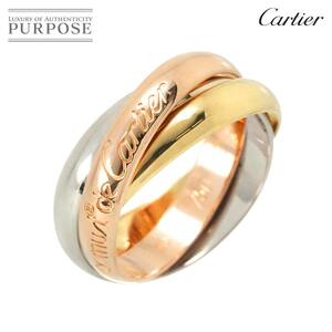 カルティエ Cartier トリニティ MM #49 リング K18 YG WG PG 3連 スリーゴールド 3カラー 750 指輪 Trinity Ring 90235311