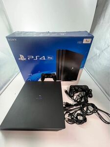 ☆【1円】PS4Pro 本体 1TB ブラック SONY PlayStation4 Pro CUH-7000B01 Jet Black 通電確認済み