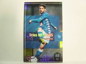 WCCF FOOTISTA 2019 EX ドリース・メルテンス　Dries Mertens 1987 Belgium　SSC Napoli 18-19 EX-R