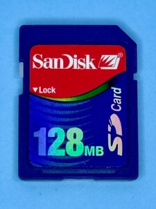 SanDisk サンディスク SDカード 128MB 1枚 フォーマット済み 動作確認済みジャンク品