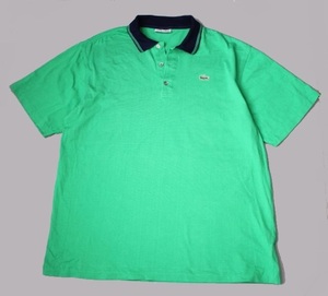 【LACOSTE】ラコステ　ポロシャツ　グリーン　オーストラリア製　古着　半袖　緑　大きいサイズ　20