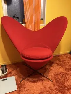 ヴェルナー・パントン（Verner・panton）ハートコーン チェアー レッド