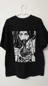 ヒステリックグラマー　HYSTERIC GLAMOUR　Tシャツ　黒 ブラック　サイズL　送料無料