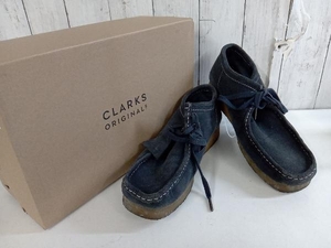 Clarks クラークス 261547447085 ワラビーブーツ・デザートブーツ ネイビー 表記サイズUK8 1/2 店舗受取可