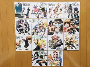 14種セット コンプリート★ 一番くじ ワンピース onepiece 20th anniversary K賞 20th アニバーサリー 色紙 ルフィ サボ エース ロー ゾロ