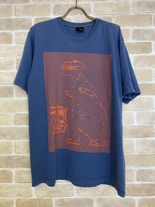 STUSSY ステューシー Tシャツ 恐竜 ドット 半袖 ネイビー M 33833249