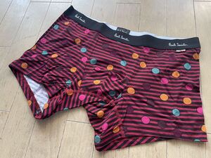 即決！ポールスミス！PAUL SMITH LOWRISE BOXER ローライズボクサー LL ドット柄 レッド