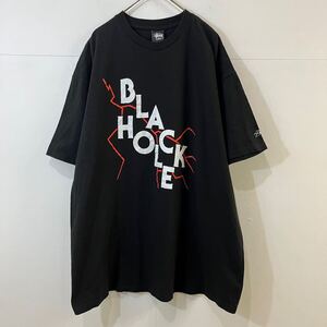 STUSSY プリントTシャツ 半袖Tシャツ BLACK HOLEコットンTシャツ 黒 ブラック 綿100％ 上質 ステューシー【レターパックプラス郵送可】Q