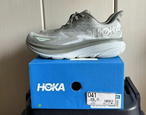 HOKA ONEONE CLIFTON 9 OLIVE HAZE / MERCURY 23FW-I 28cm