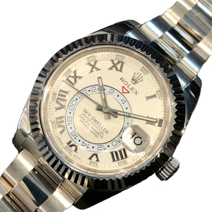 ロレックス ROLEX スカイドゥエラー ローマン 326939 アイボリー 腕時計 メンズ 中古