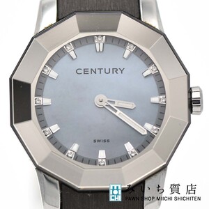 質屋 腕時計 稼働品 CENTURY センチュリー プライムタイム 606.7.S.A2.13.15D.QXN クォーツ 12石 シェル文字盤 ok791 みいち質店