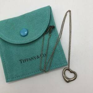 TIFFANY&Co. ティファニー ネックレス オープンハート シルバー 925 アクセサリー P2082