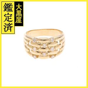 JEWELRY　ジュエリー　リング　指輪　K18　ダイヤモンド0.32ct　約6.9g　16号【207】2147200515663