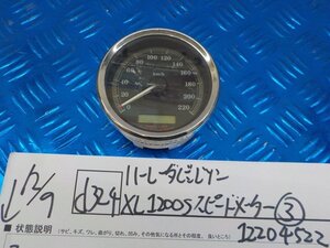 d324●○ハーレーダビッドソン　XL1200S スピードメーター (3) 12204522 6-12/9（ぼ）