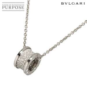 ブルガリ BVLGARI ビーゼロワン パヴェ ダイヤ ネックレス 46cm K18 WG ホワイトゴールド 750 B-ZERO1 Diamond Necklace 90246095