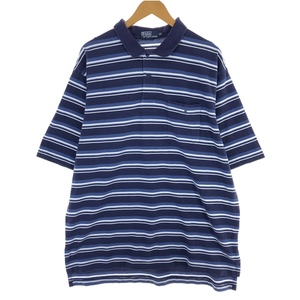 古着 ラルフローレン Ralph Lauren POLO by Ralph Lauren 半袖 ボーダー ポロシャツ メンズXXL相当 /eaa475911