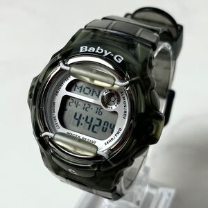 【希少カラー】 実働 CASIO Baby-G BG-169R カシオ ベビーG デジタル クオーツ クリア レディース 腕時計 ウォッチ 稼働品 グレー