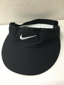 ◆ナイキ ゴルフ Golf Visor ロゴ刺繍　サンバイザー DRI FIT 美品 キャップ 黒　BV1078