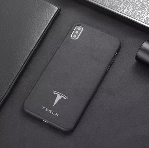 テスラ TESLA アルカンターラ iPhone X / XS スマホ ケース 新品