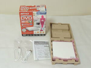 BUFFALO バッファロー DVD Portable DVSM-PN58U2V-WH 外付け ポータブルDVD 通電確認済み ジャンク 中古 7‐3