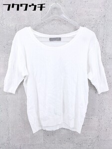 ◇ A day in the life UNITED ARROWS 五分袖 Tシャツ カットソー ホワイト レディース