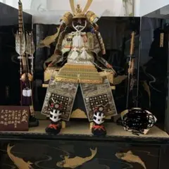 武蔵⭐︎ 5月人形　兜　屏風　土台付き⭐︎