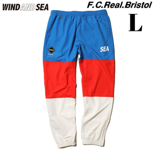 L【F.C.R.B x WIND AND SEA PRACTICE PANTS / TRICOLORE (FCRB-02) /エフシーレアルブリストル ウィンダンシー ロング パンツ】