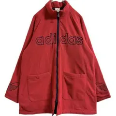 ADIDAS アディダス フリースジャケット レッド デサント old 赤 古着