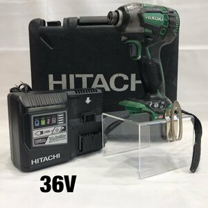 バッテリー無し 中古 ＨｉＫＯＫＩ ハイコーキ ＷＨ３６ＤＡ ３６Ｖ 充電式 コードレス インパクトドライバ グリーン 緑 電動工/248