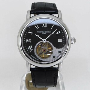 中古美品フレデリック・コンスタント【FREDERIQUE CONSTANT】 FC-910X3H6 ハイライフ ハートビート ブラック 手巻 世界限定500本