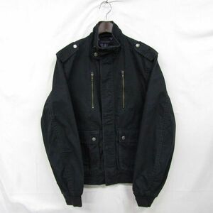 サイズ S TOMMY HILFIGER ミリタリー ブルゾン ジャケット ジャンパー ブラック トミー ヒルフィガー 古着 ビンテージ 3MA2109