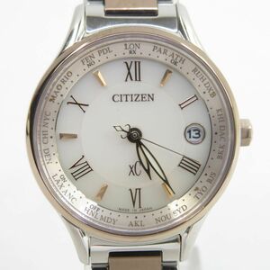 158s CITIZEN xC シチズン クロスシー EC1165-51W H246 T024688 エコ・ドライブ電波ソーラー 腕時計 ※中古