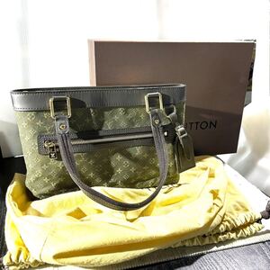 【美品】LOUIS VUITTON ルイヴィトン モノグラム ミニ ルシーユ PM カーキ 色焼けあり (B5942