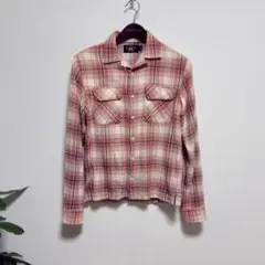 【美品】RRL Plaid Camp Shirt XS