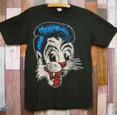 XL★新品 ストレイ・キャッツ【Stray Cats】青ロゴ★バンドTシャツ