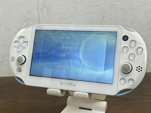 ★ 初期化済 SONY ソニー Playstation VITA PCH-2000 ライトブルーホワイト 本体 プレイステーションヴィータ