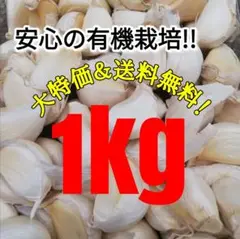 【送料無料】 2024年産 無農薬 バラニンニク 1kg ニンニク