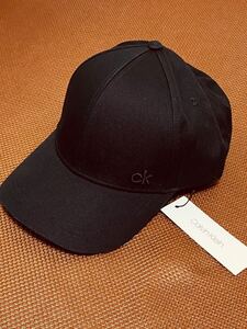 ★ Calvin Klein ロゴ キャップ黒 ★モノトーン カジュアル OS 帽子 CAP