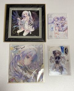 【未開封】希少 翡翠亭　FANBOX 継続特典　複製原画　直筆サイン入り色紙　アクリルスタンド　CD Lilac 和泉つばす　ライラック　ぱれっと