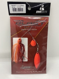 【特価】KHAN BAITS カンベイツ スピナーベイト 3/8oz タンデムウィロー ホットクロー【SALE】韓国 ブラッドリー・ヤン