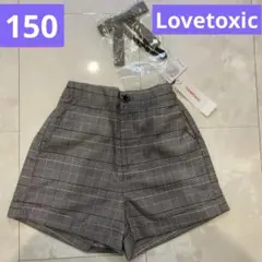 Lovetoxic ラブトキ　150  新品　リボン付きショートパンツ　卒服