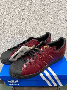 未使用 adidasOriginals superstar ABC-MART限定商品 バーガンディ×ブラック 27.5センチ/バスケットシューズ アディダス